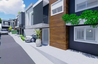 Sobrado em condomínio fechado a venda com 212 m² com 4 quartos com suíte no portão curitiba