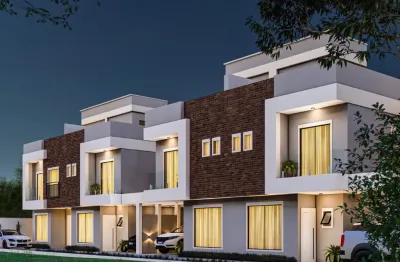 Lindo sobrado triplex interno a venda com 90,74 m² privativos com 3 quartos com suíte no bairro pinheirinho- curitiba