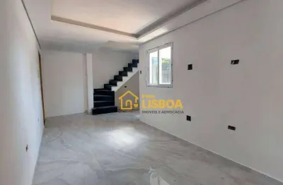 Cobertura com 2 dormitórios à venda, 124 m² por r$ 450.000,00 - jardim progresso - santo andré/sp