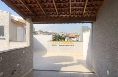 Cobertura à venda, 99 m² por r$ 423.000,00 - vila pires - santo andré/sp
