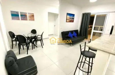Apartamento com área de lazer, 78 m² por r$ 583.000 - vila guilhermina - praia grande/sp