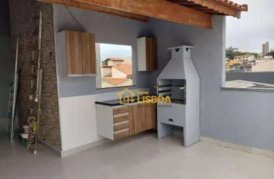 Cobertura com 2 dormitórios à venda, 88 m² por r$ 424.000,00 - vila alice - santo andré/sp