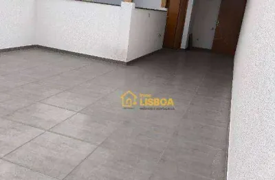 Cobertura com 2 dormitórios à venda, 94 m² por r$ 399.000 - jardim santo alberto - santo andré/sp