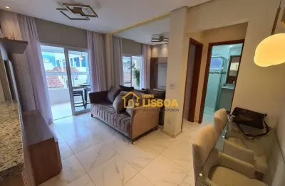 Apartamento com 2 dormitórios à venda, 49 m² por r$ 442.000,00 - caiçara - praia grande/sp