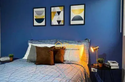 Apartamento com 1 dormitório, 38 m² - venda por r$ 268.180 ou aluguel por r$ 3.570/mês - vila guilhermina - são paulo/sp