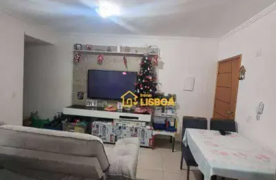 Apartamento com 2 dormitórios, 1 suíte à venda, 56 m² - parque novo oratório - santo andré/sp