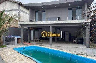 Sobrado com 3 dormitórios à venda por r$ 900.000,00 - nossa senhora de fátima - mongaguá/sp