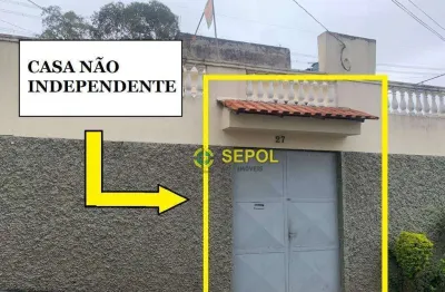 Casa com 1 dormitório para alugar, 40 m² por r$ 800,00/mês - cidade centenário - são paulo/sp
