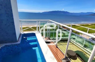 Cobertura com 4 dormitórios à venda, 197 m² por r$ 2.100.000,00 - indaiá - caraguatatuba/sp