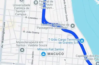 Galpão  coberto com 10.000m  beirando  avenida do porto de santos