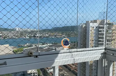 Apartamento  andar alto - mobiliado para loçação - ponta da praia - 3 dorm / lazer