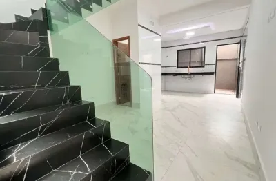 Sobrado com 2 quartos à venda, 48 m² por r$ 345.000 - maracanã - praia grande/sp