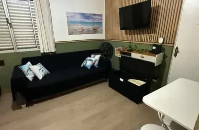 Kitnet com 1 quarto para alugar, 33 m² por r$ 1.500/mês - vilamar - praia grande/sp
