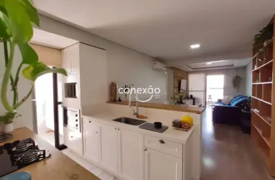 Apartamento semimobiliado para locação, 1 suíte + 1 quarto, jd. gisela - toledo/pr