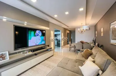 Apartamento mobiliado com 03 vagas de garagem à venda, vila industrial, toledo/pr