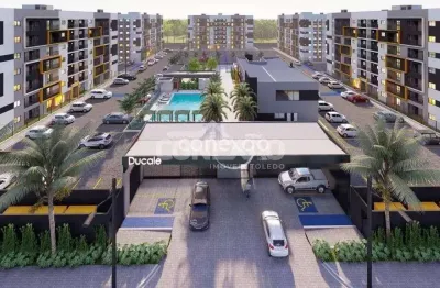 Apartamento com 2 quartos à venda, residencial ducale, com home clube, tocantins, toledo/pr