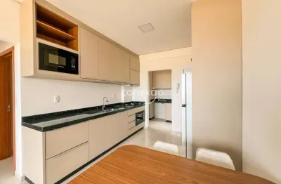 Apartamento mobiliado para locação com cozinha equipada, 2 quartos, biopark - toledo/pr