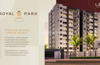 Apartamento com 2 quartos à venda, residencial royal park, com home clube, jardim concórdia, toledo/pr