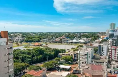 Cobertura à venda com vista lago, com 3 suítes, sendo uma suíte master, centro - toledo