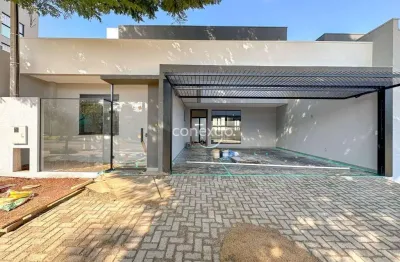 Casa nova à venda com 1 suíte + 1 quarto, jd. pancera - toledo/pr