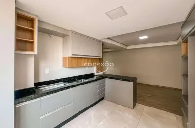 Apartamento semimobiliado para locação com 1 suíte + 2 quartos e com 2 vagas de garagem paralelas, centro - toledo/pr