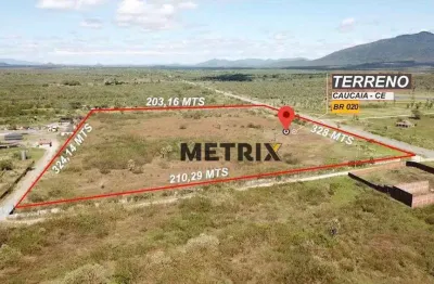 Terreno à venda, 65600 m² por r$ 6.560.000,00 - arianópolis - caucaia/ce