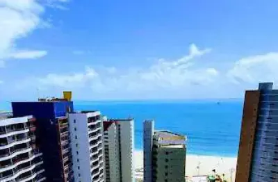 Apartamento com 1 dormitório com vista mar, 44 m² - praia de iracema - fortaleza/ce