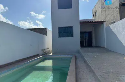 Baixei! casa 4 qts, piscina, churrasqueira e solarium!