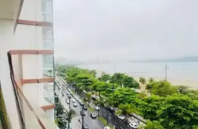 Linda vista mar! apartamento 3 quartos, sendo 1 suíte) na praia do gonzaga em santos.  excelente para morar, passar temporada ou investir para alugar.