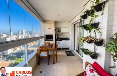 Impecável! 2 dormitórios com armários planejados sendo 2 suítes, sala 3 ambientes, aranda gourmet, lavabo, cozinha planejada, área de serviço, 2 vagas privativas, lazer completo.