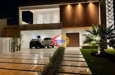 Casa moderna de 515m² toda mobiliada no condomínio arujá country club!!!