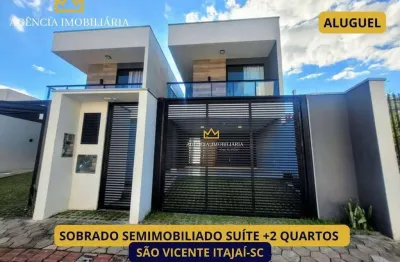 Sobrado com 3 dormitórios para alugar, 160 m² por r$ 6.165,18/mês - são vicente - itajaí/sc