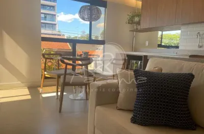 Apartamento mobiliado com 1 quarto 2 garagens para locação nova campinas - façanha imóveis