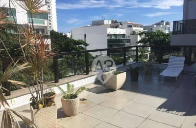 Cobertura à venda, 450 m² por r$ 4.000.000,00 - jardim oceânico - rio de janeiro/rj