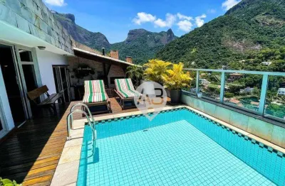 Cobertura com 5 dormitórios à venda, 450 m² por r$ 4.500.000,00 - são conrado - rio de janeiro/rj