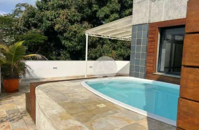 Cobertura com 3 dormitórios para alugar, 261 m² por r$ 14.164,99/mês - jardim oceânico - rio de janeiro/rj