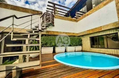 Cobertura com 4 dormitórios à venda, 707 m² por r$ 8.980.000,00 - jardim oceânico - rio de janeiro/rj