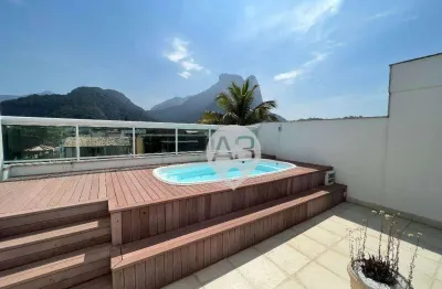 Cobertura com 3 dormitórios à venda, 322 m² por r$ 3.362.000,00 - jardim oceânico - rio de janeiro/rj