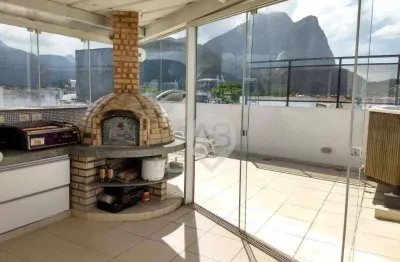Cobertura com 4 dormitórios à venda, 750 m² por r$ 5.800.000,00 - jardim oceânico - rio de janeiro/rj