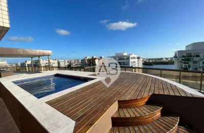 Cobertura com 5 dormitórios à venda, 443 m² por r$ 3.400.000,00 - península - rio de janeiro/rj