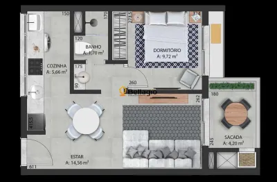 Apartamento 1 dormitórios à venda camobi santa maria/rs