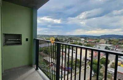 Apartamento novo de 2 dormitórios, suíte, sacada, churrasqueira, elevador e gara