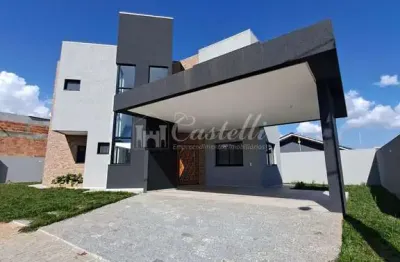 Casa à venda, no condominio paysage domann em uvaranas, ponta grossa - pr