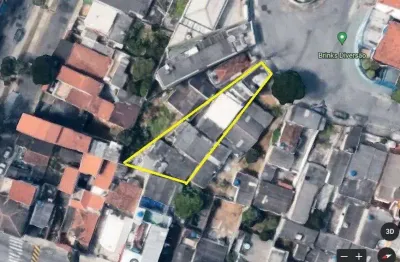 Terreno à venda, com 5 casas 372 m² por r$ 320.000 - jardim zaira - mauá/sp