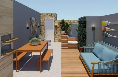 Residencial carmel - cobertura com 2 dormitórios à venda, por r$ 550.000 - vila bocaina - mauá/sp