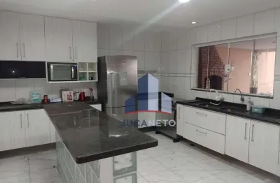 Casa com 4 dormitórios para alugar, 450 m² por r$ 6.500/mês - jardim las vegas - santo andré/sp