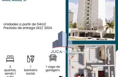 Apartamento com 2 dormitórios à venda, 54 m² por r$ 320.000 - jardim anchieta - mauá/sp