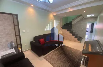 Sobrado com 4 dormitórios à venda, 302 m² por r$ 855.000,00 - parque são vicente - mauá/sp