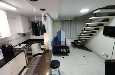 Cobertura com 2 dormitórios à venda, 91 m² por r$ 390.000,00 - parque são vicente - mauá/sp