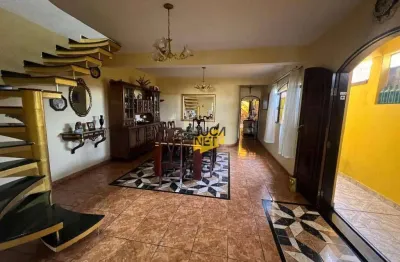 Sobrado com 4 dormitórios à venda, 375 m² por r$ 850.000,00 - jardim itapark velho - mauá/sp